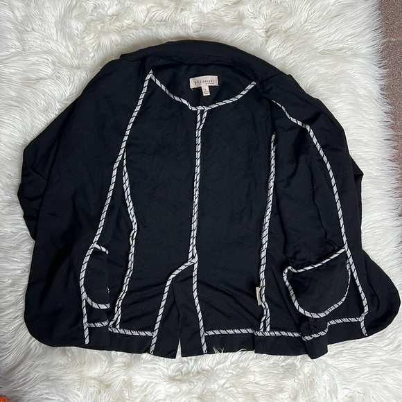 Philosophy Women's Notch Collar Ponte Knit Soft Long Sleeve Stretch Blazer S - Picture 3 of 6